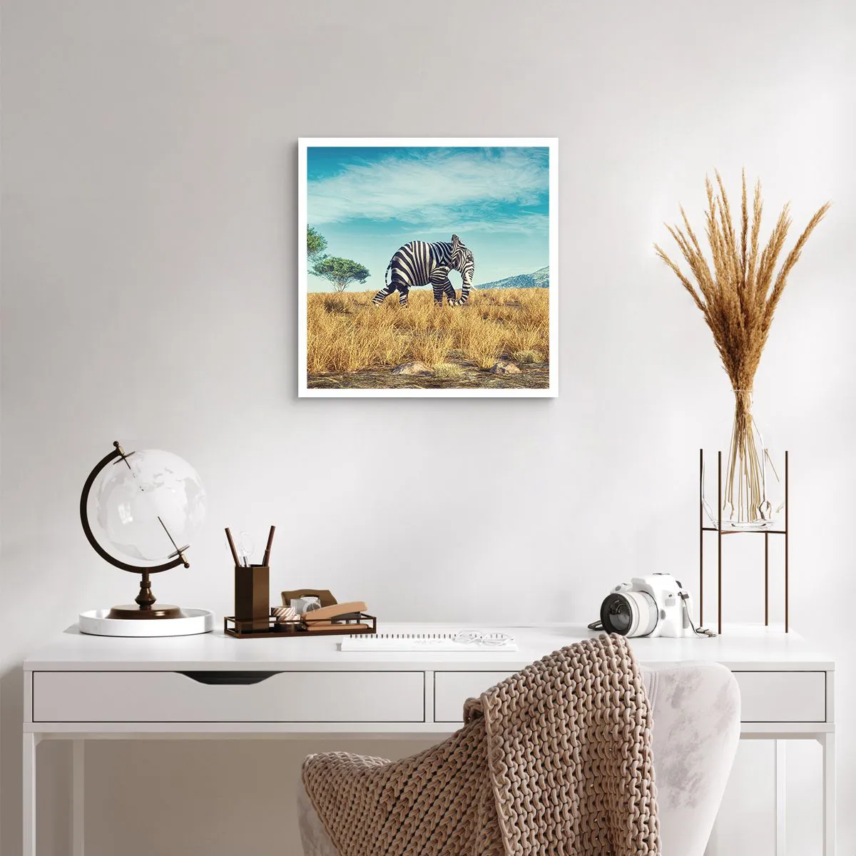 Poster - Grau ist nicht mehr in Mode - 50x50 cm