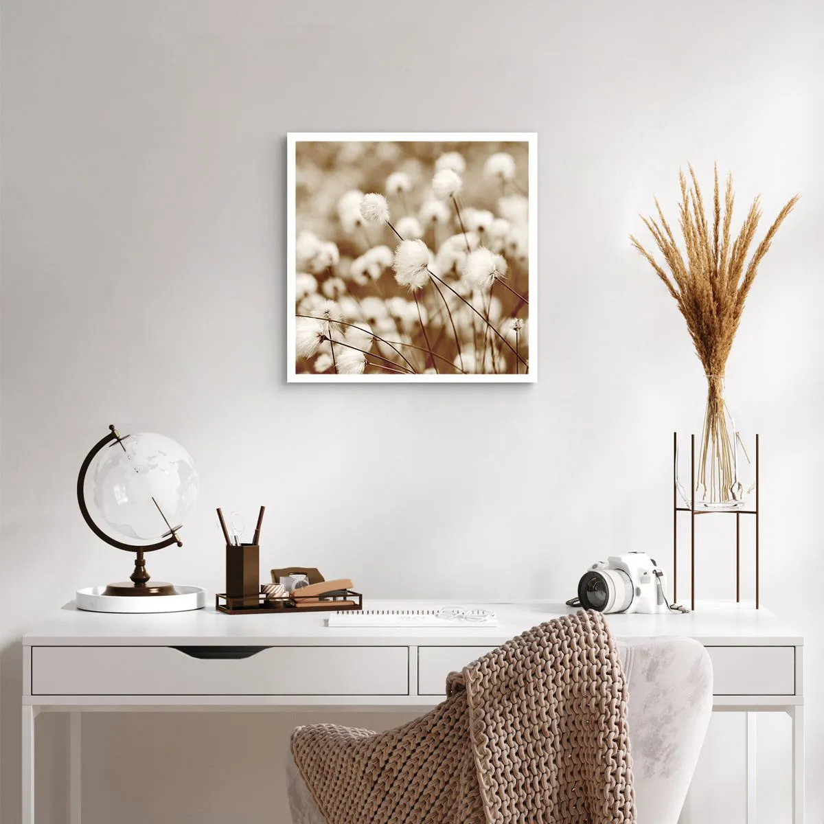 Plakat - Puszysty łan - 50x50 cm