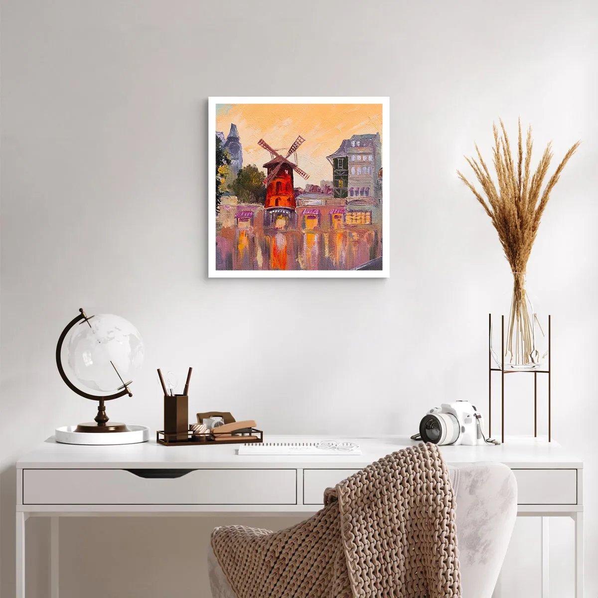 Poster - Icons of Paris - Moulin Rouge - 50x50 cm