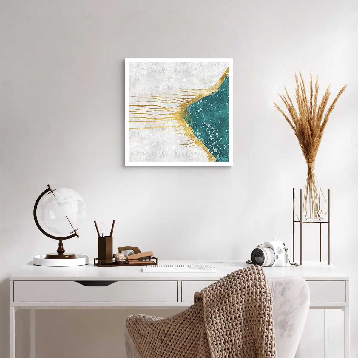 Poszter - Aranyló dagály - 50x50 cm