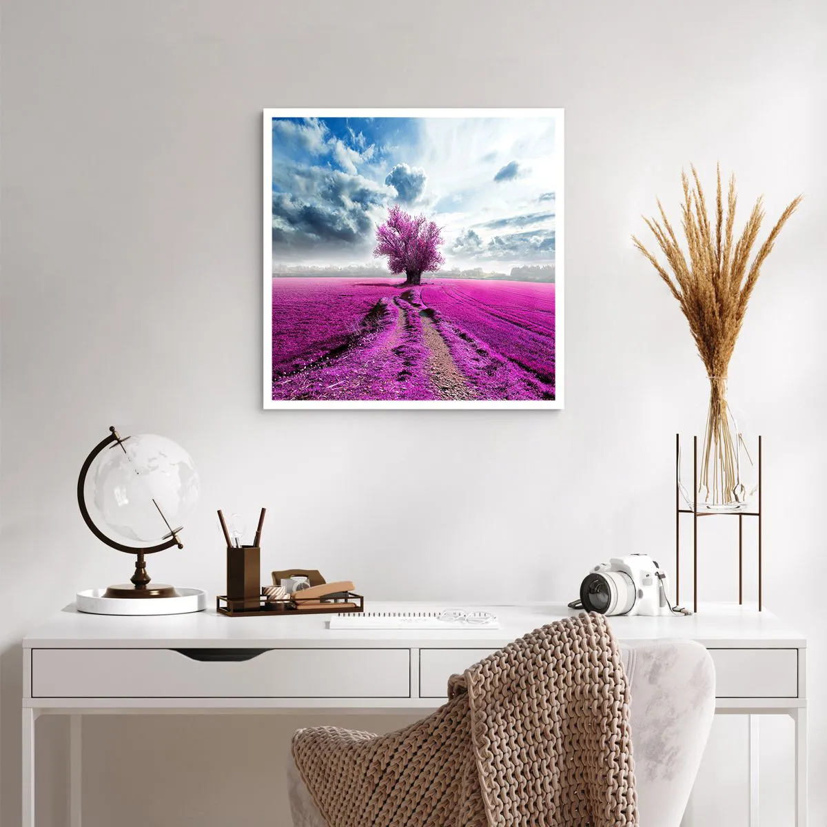 Plagát - Vresoviská - divočina - 60x60 cm