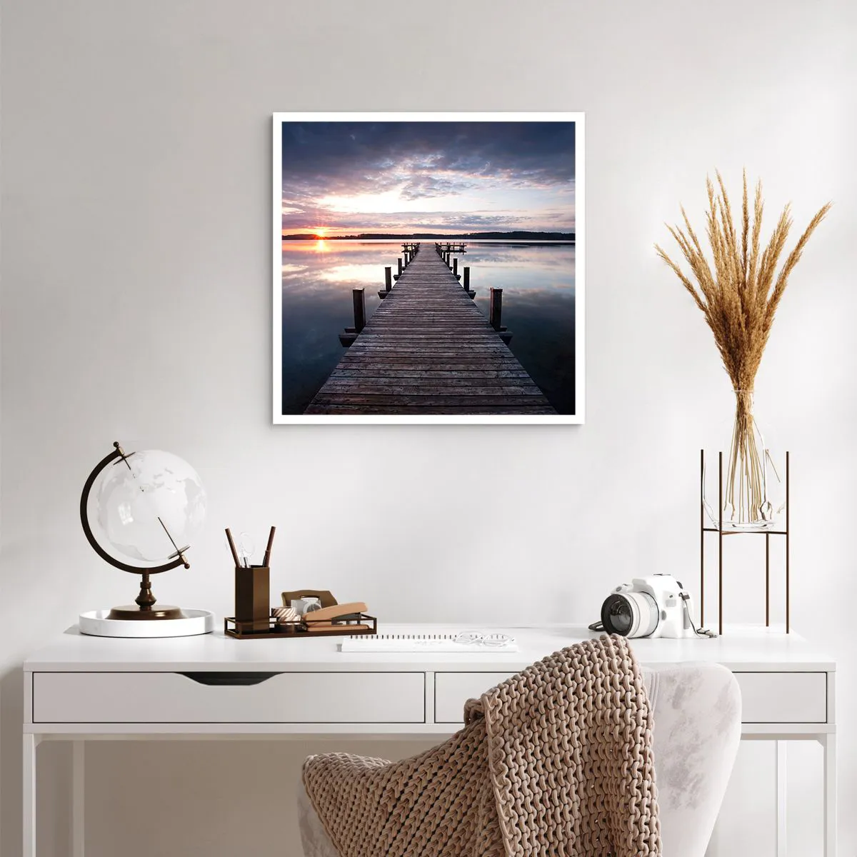 Poster - Quiet Border of Night and Day - 60x60 cm