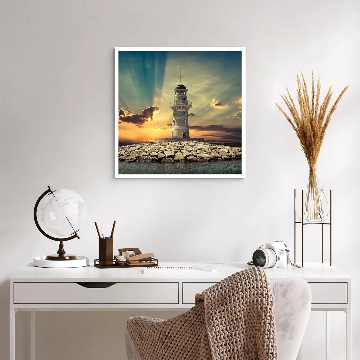 Poster - Light, Hope, Beauty - 60x60 cm