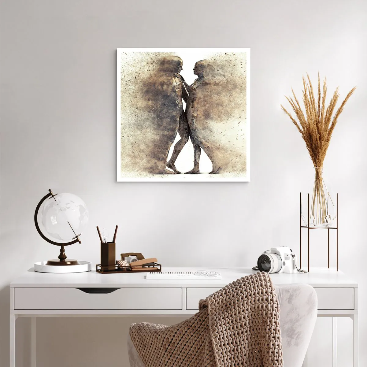 Poster - Sie erhoben sich aus dem Staub, um zu lieben - 60x60 cm