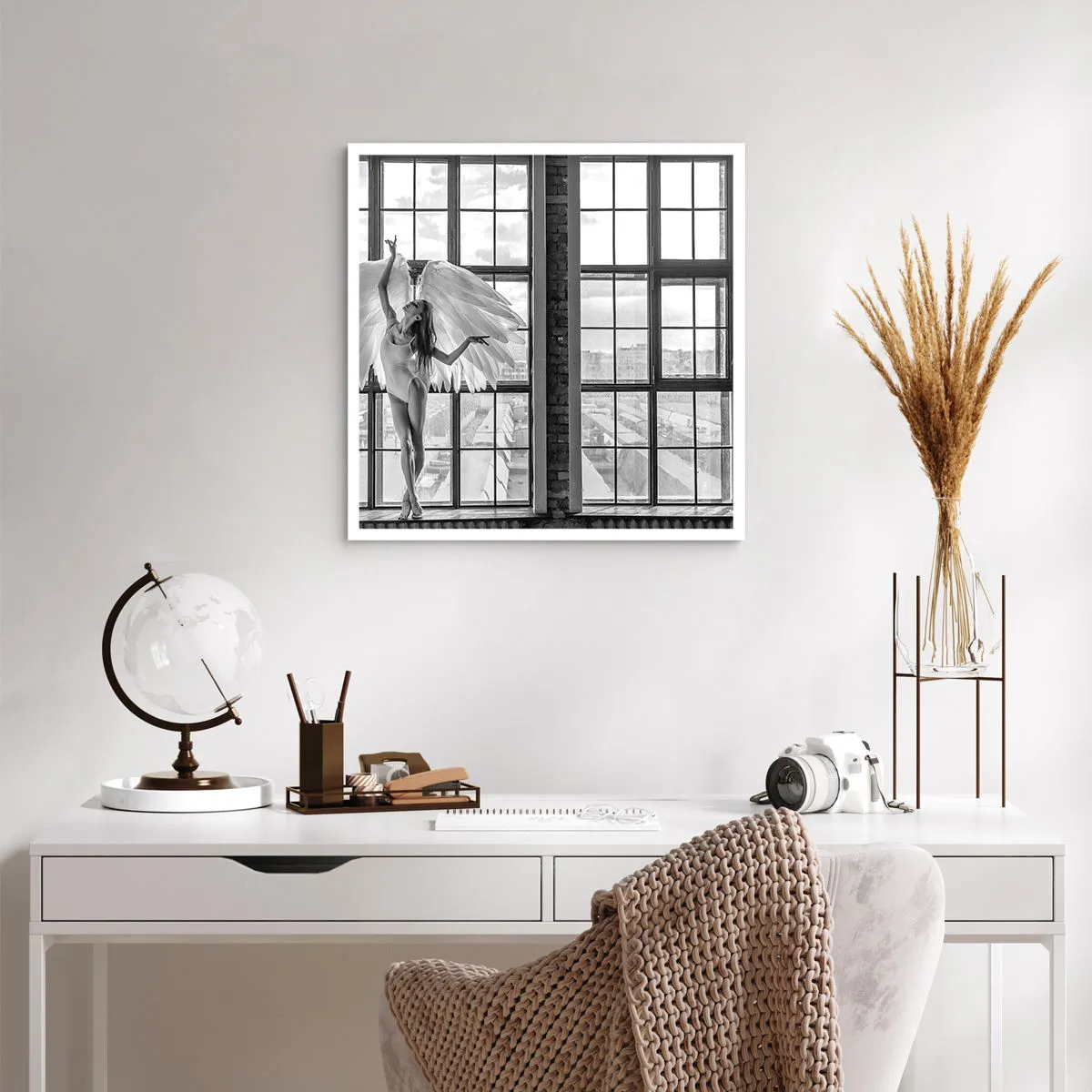 Plakat - Miasto aniołów? - 60x60 cm