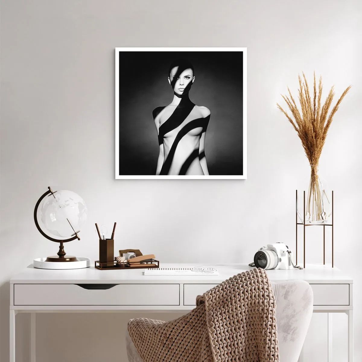 Affiche - Poster - Dans la brillance et l'ombre - 60x60 cm