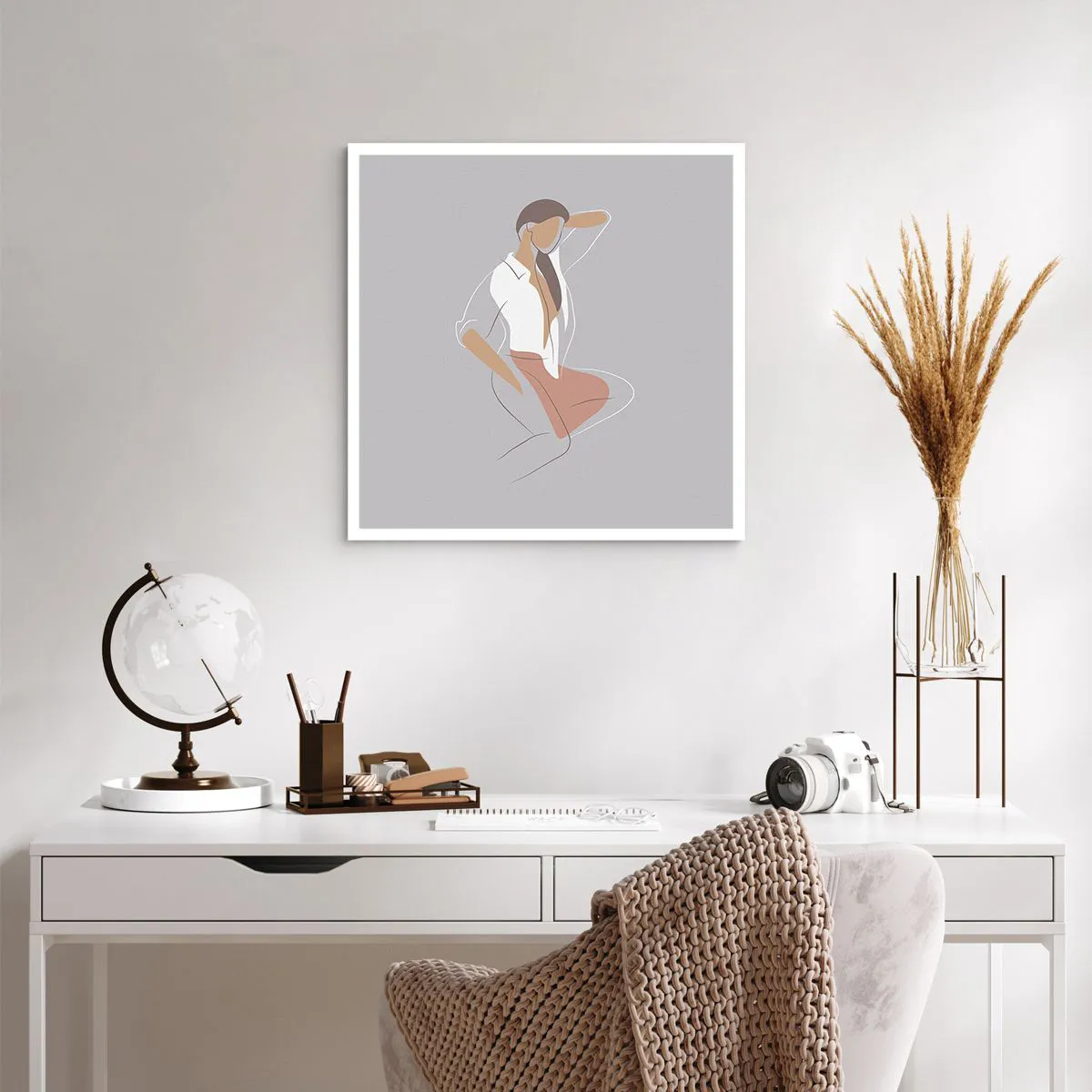 Poster - Outline of Charm - 60x60 cm