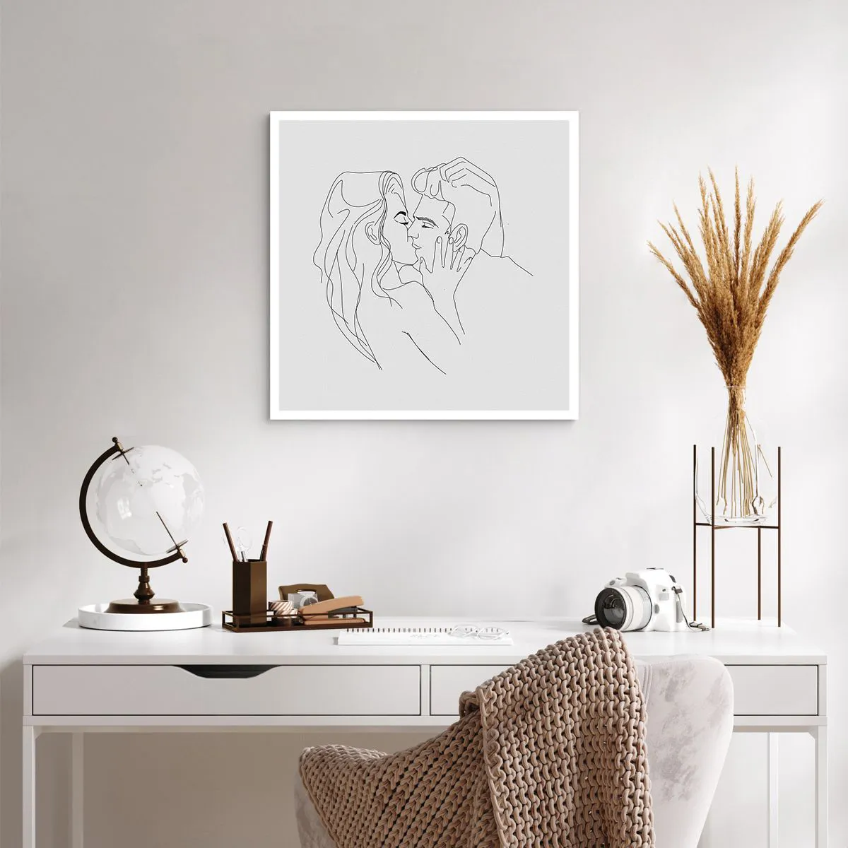 Affiche - Poster - La même ligne - 60x60 cm