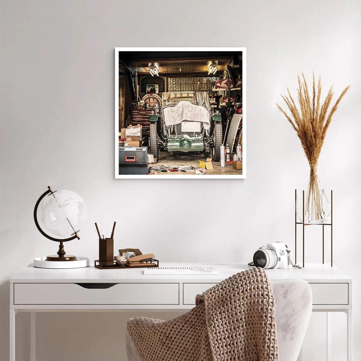 Affiche - Poster - Retour vers le passé - 60x60 cm