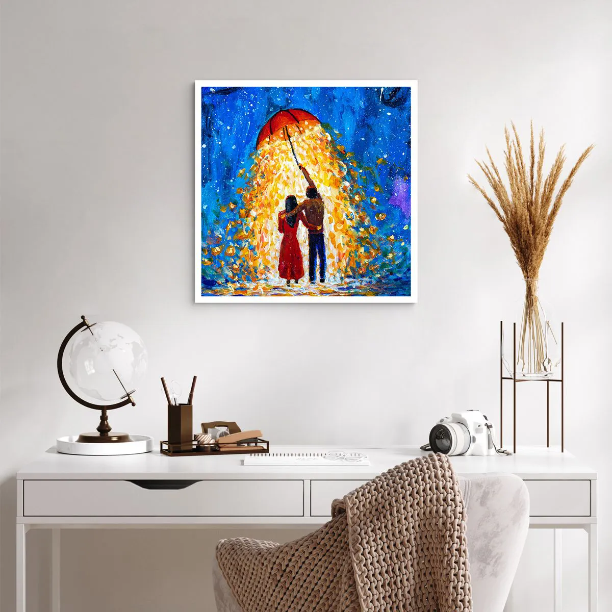 Pôster - A magia de uma noite chuvosa? - 60x60 cm