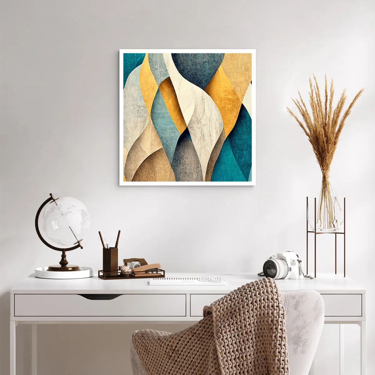 Poster - Rhythm and Undulation - 60x60 cm