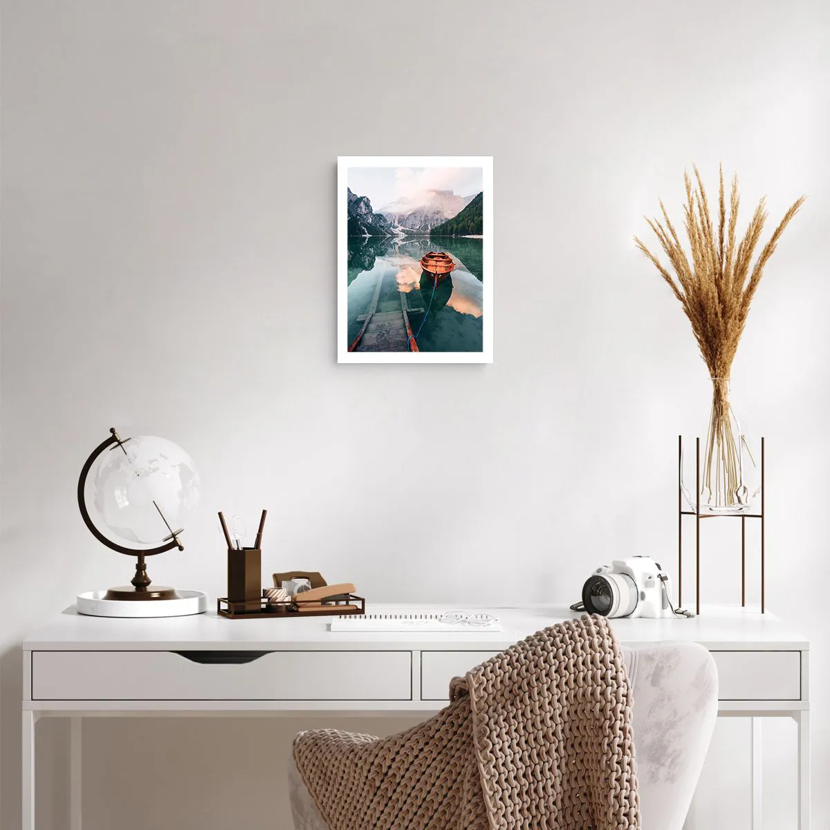 Plakat - Fredfyldt søvn i bjergene - 30x40 cm