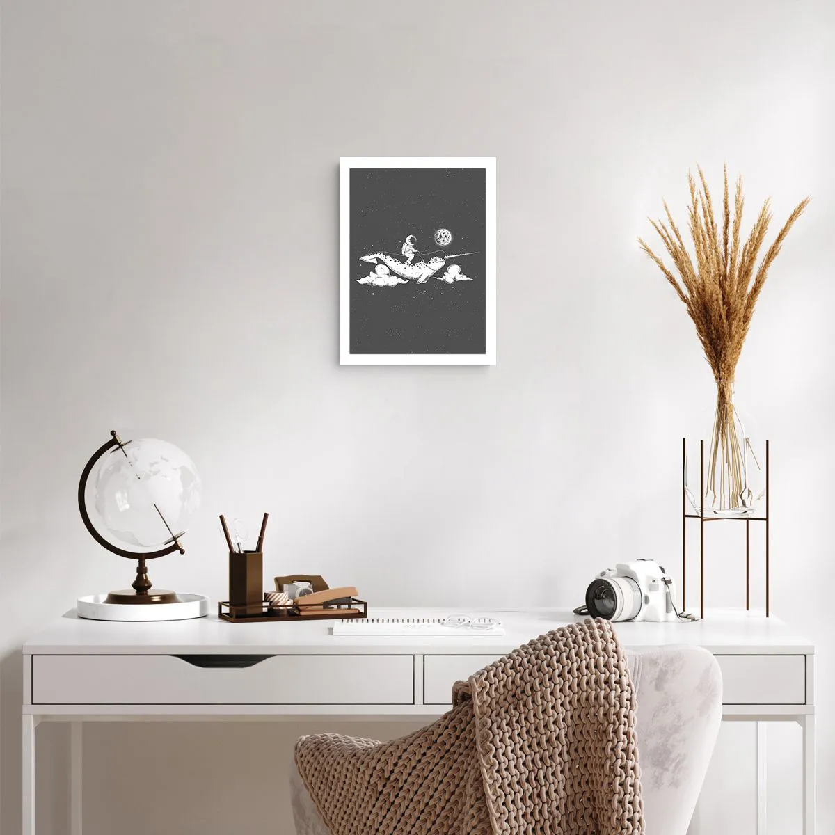 Plakat - Kosmiczny jeździec - 30x40 cm