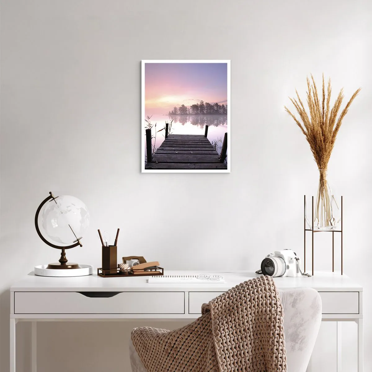 Poster - Din ceața de liliac... - 40x50 cm