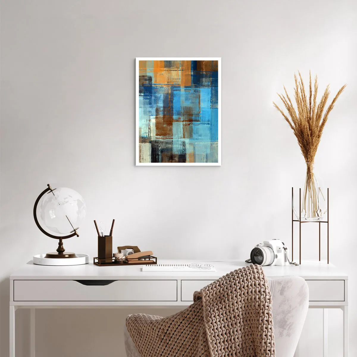 Plakát - Přes modrý závoj - 40x50 cm