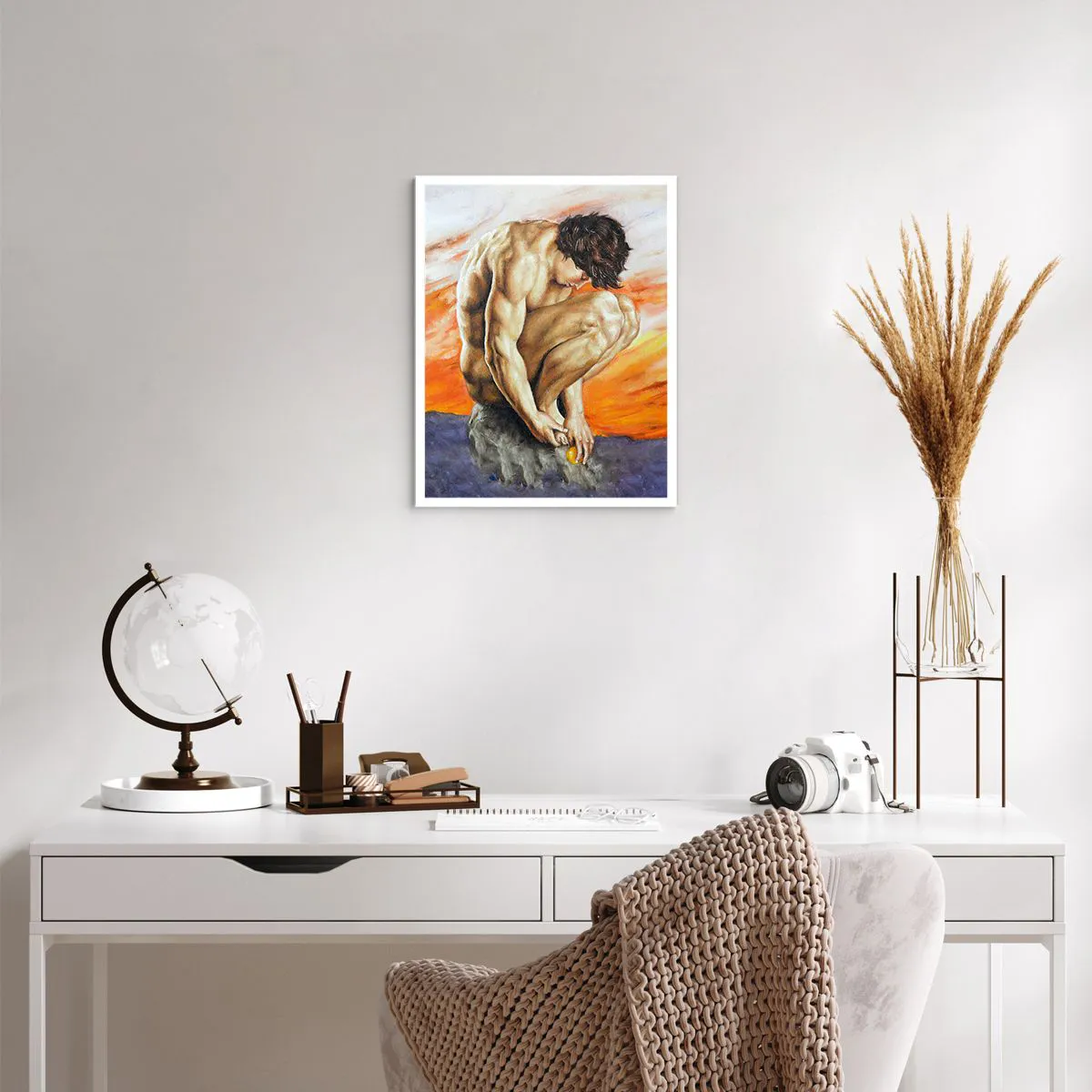 Poster - Ondergedompeld in zichzelf - 40x50 cm