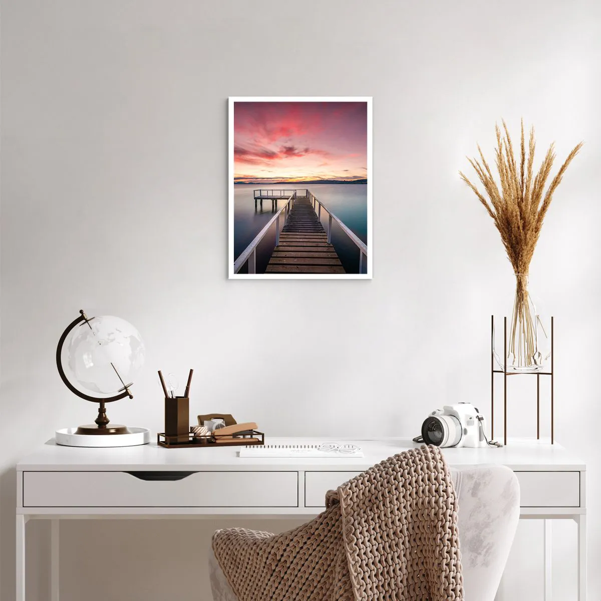 Plakát - Jemný plamen večera - 40x50 cm