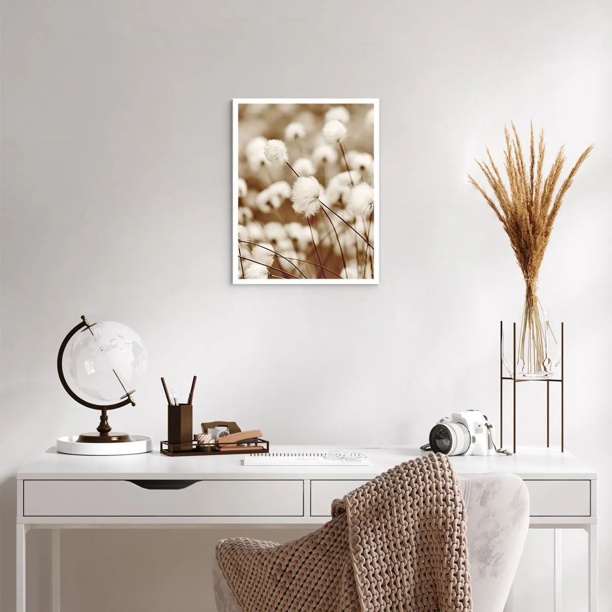 Poster - Flauschiges Kornfeld - 40x50 cm