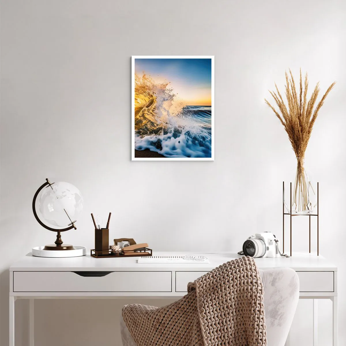 Póster - Jugando en la arena - 40x50 cm