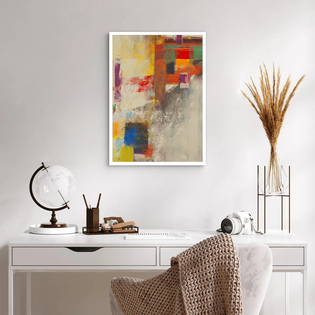 Plakát - Geometrie barev - 50x70 cm