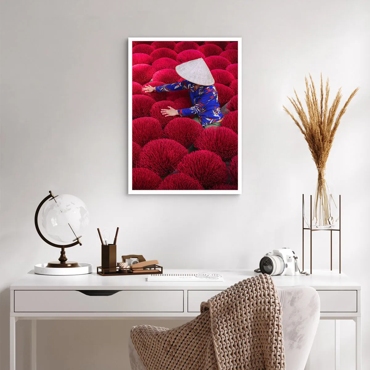 Poster - Într-un câmp de orez - 50x70 cm