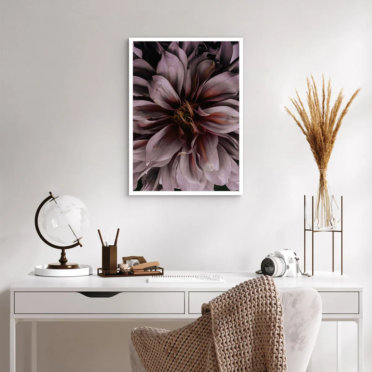 Plakat - Blomstret hjerte - 50x70 cm