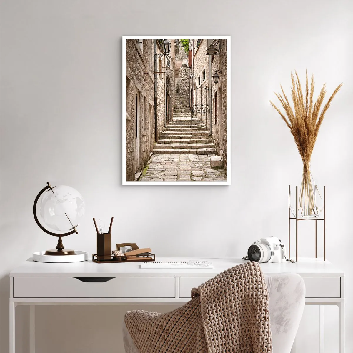 Plakat - Magisk gammel gade - 50x70 cm