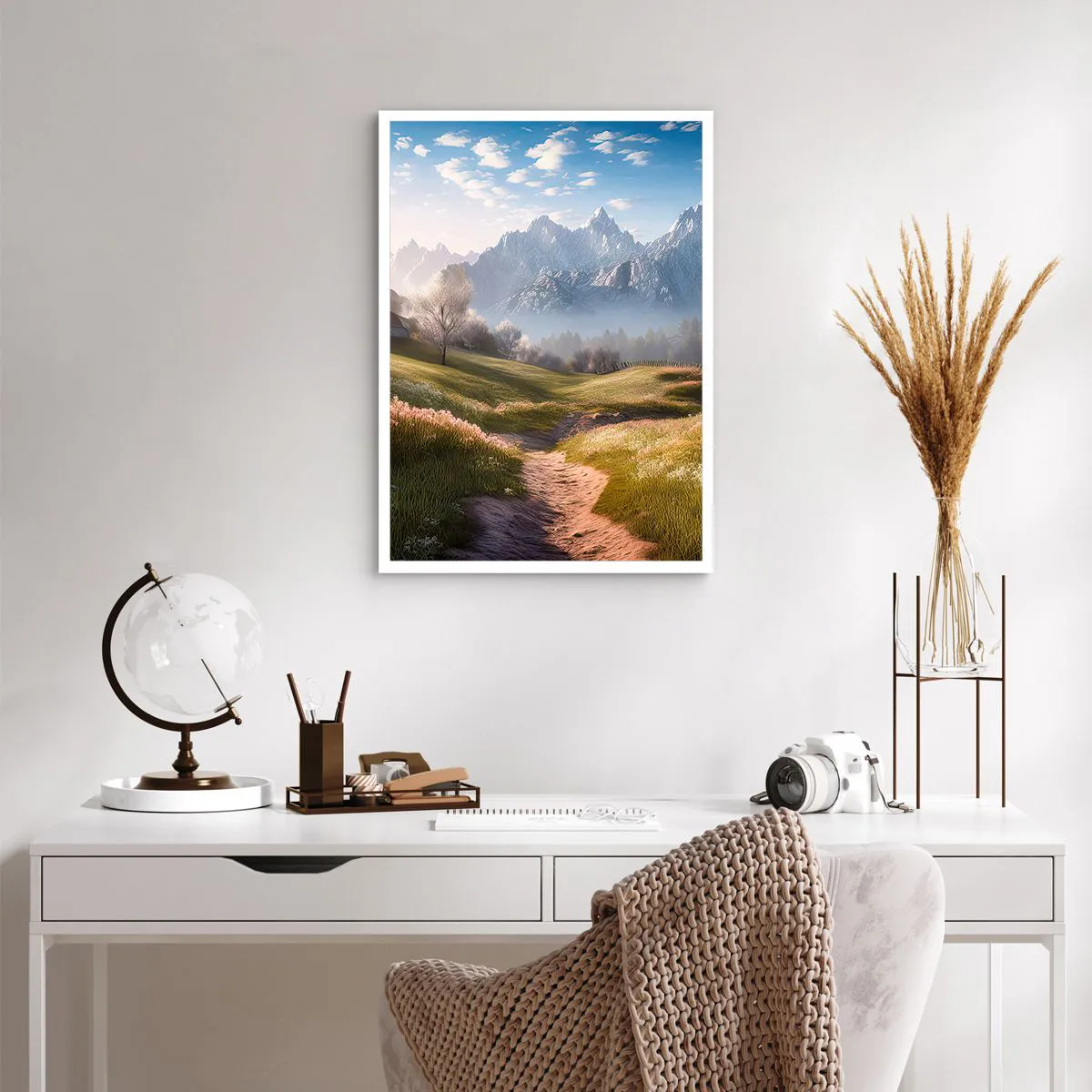 Plakat - Idyllisk dal - 50x70 cm