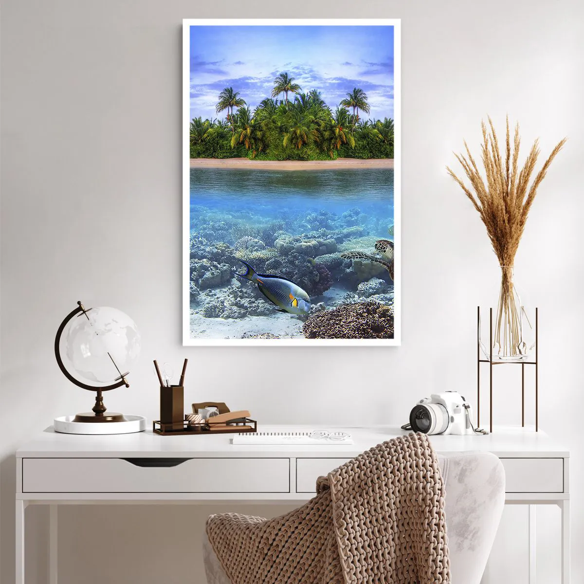 Plakat - Den himmelske ø inviterer dig - 61x91 cm