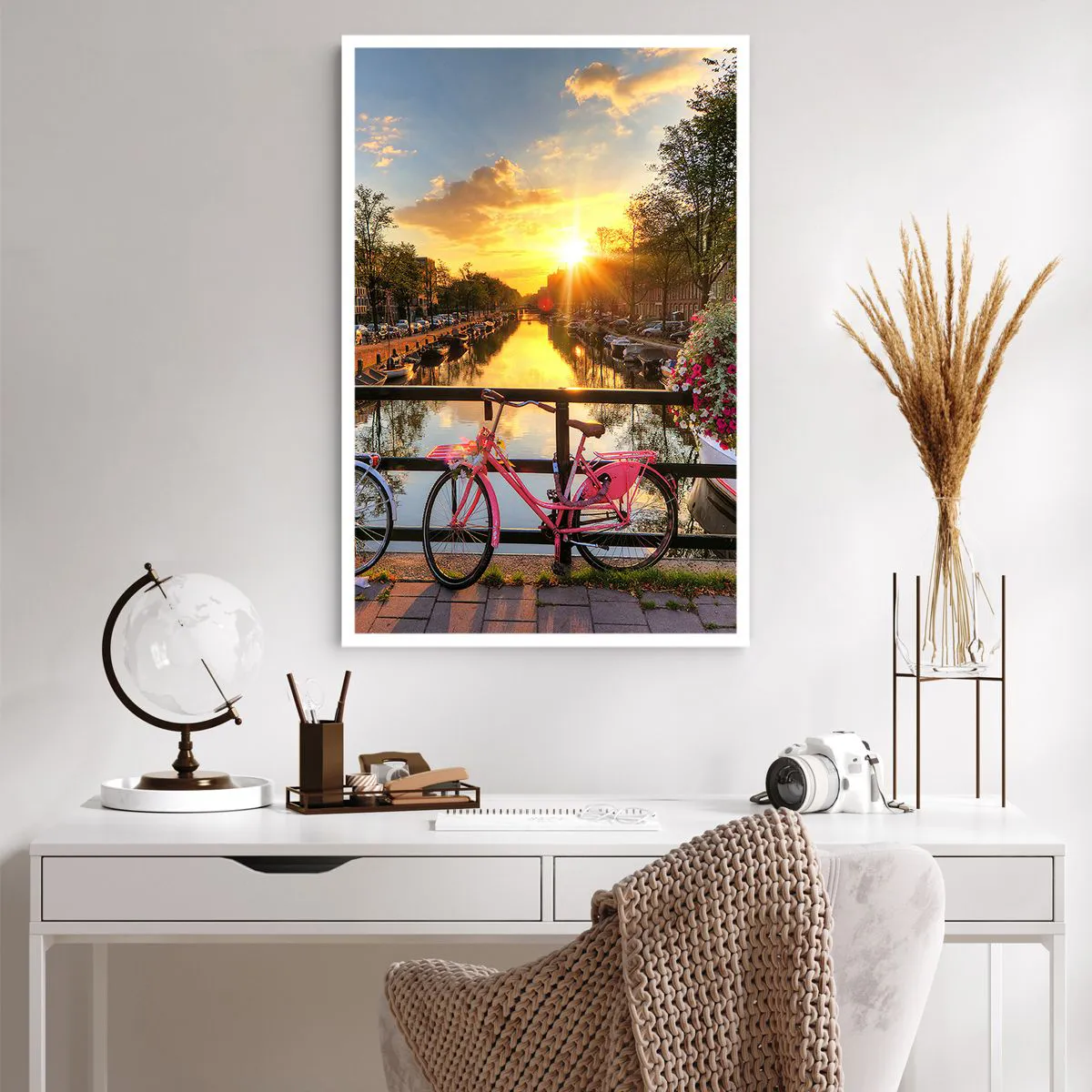 Poster - Spring Morning in Amsterdam - 61x91 cm