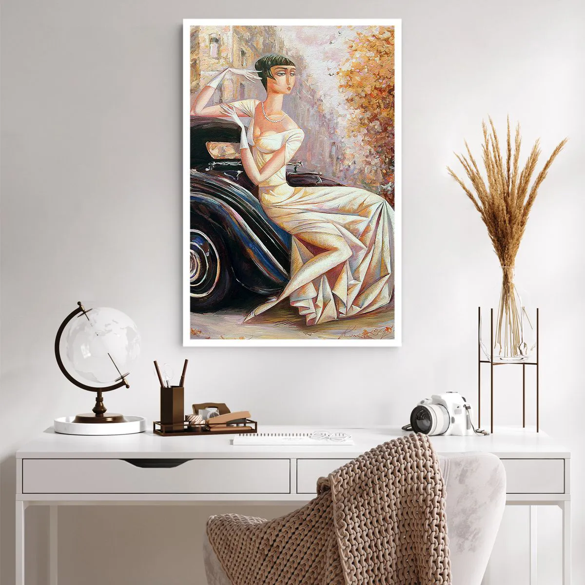 Affiche - Poster - L'élégance dans un style rétro - 61x91 cm