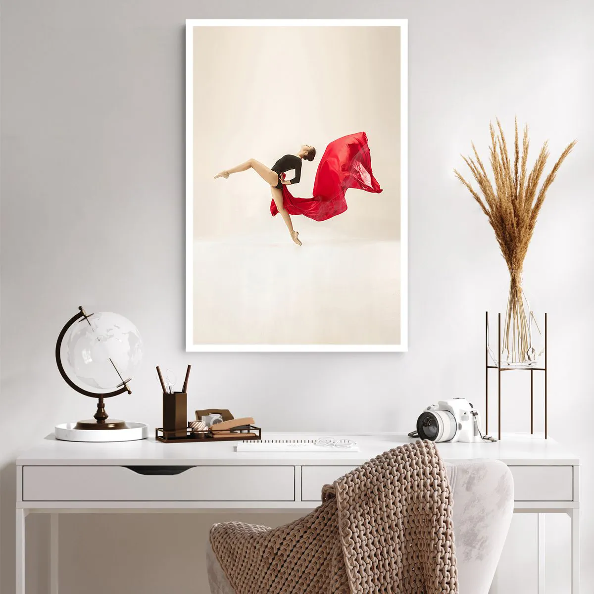 Plakat - Rød og sort - 61x91 cm