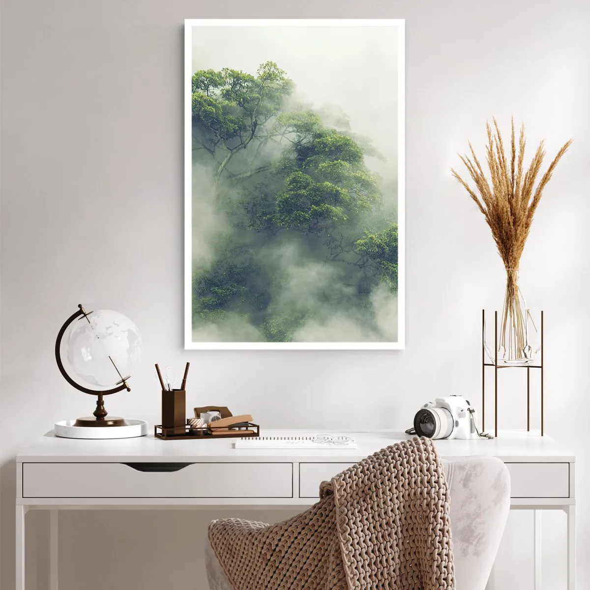 Affiche - Poster - Enveloppé de brouillard - 61x91 cm