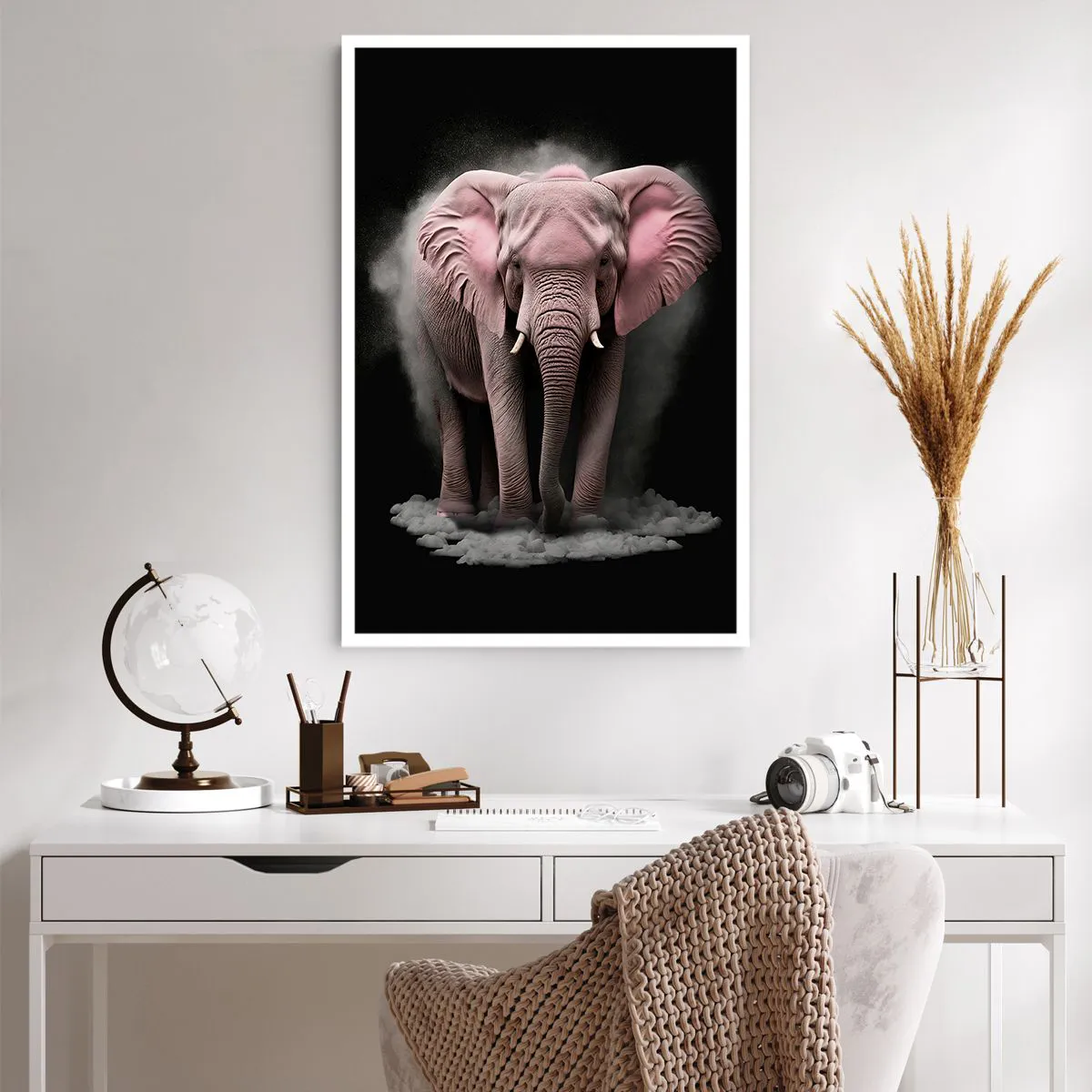 Poster - Non pensare all'elefante rosa! - 61x91 cm