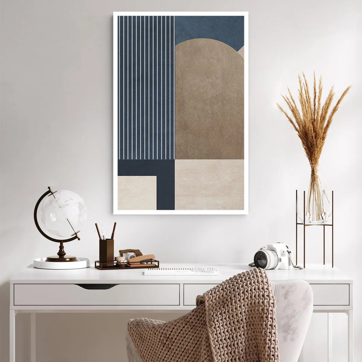 Poster - Composition of Simplicity and Curvature - 61x91 cm