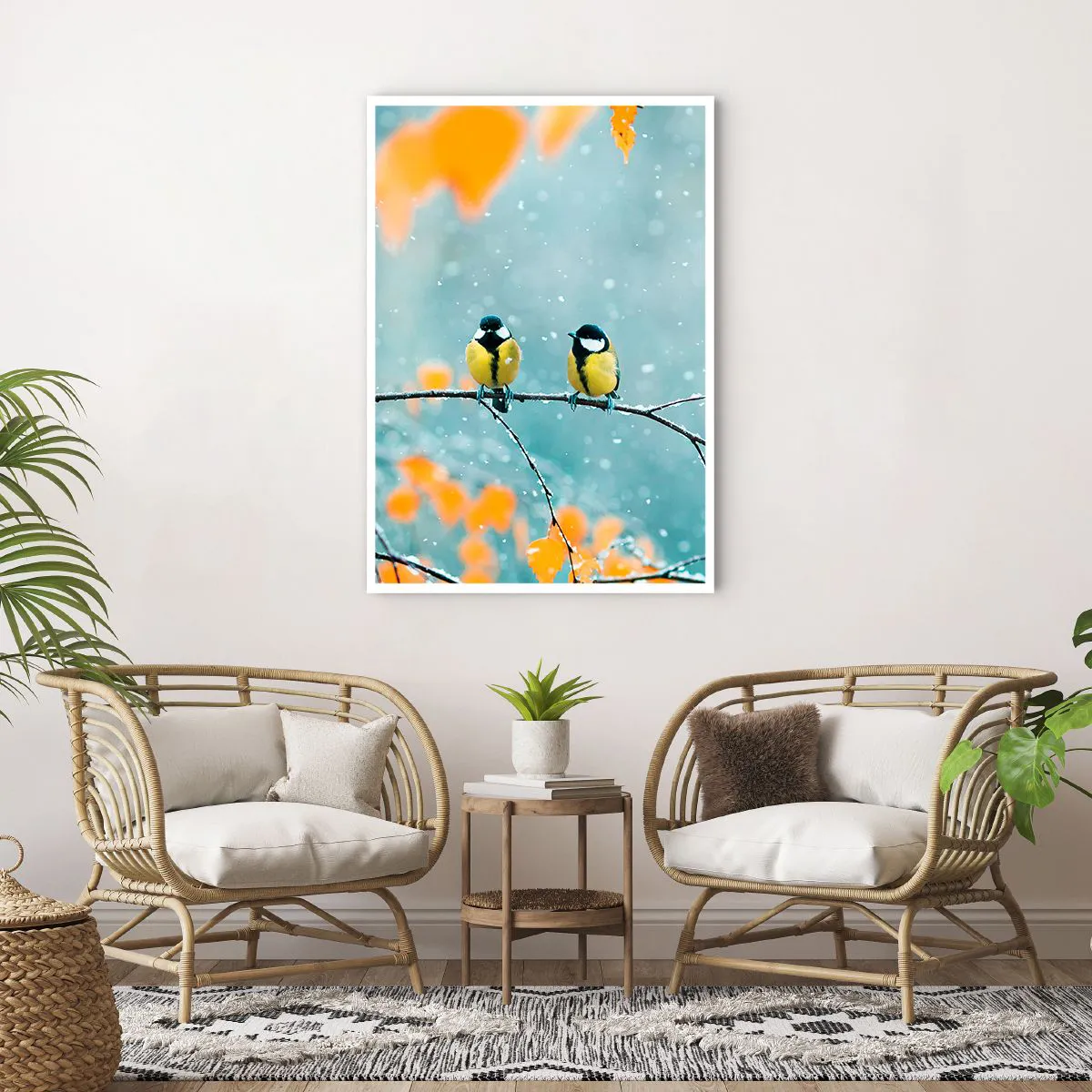 Affiche - Poster - Potins d'oiseaux - 70x100 cm