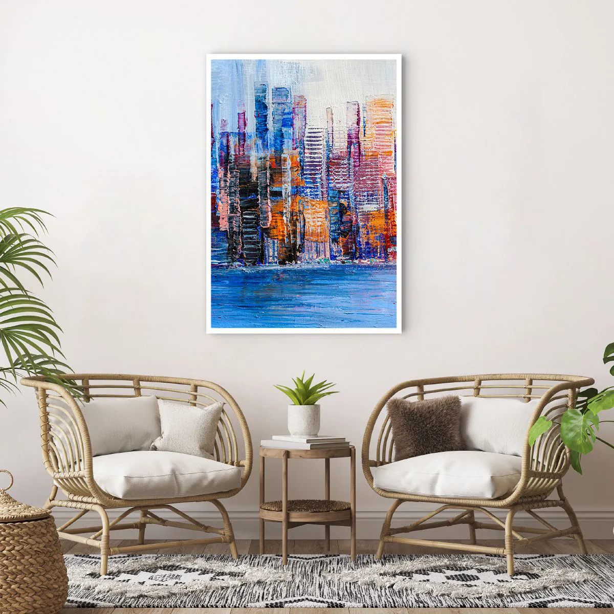 Affisch - En glädjefylld metropol - 70x100 cm