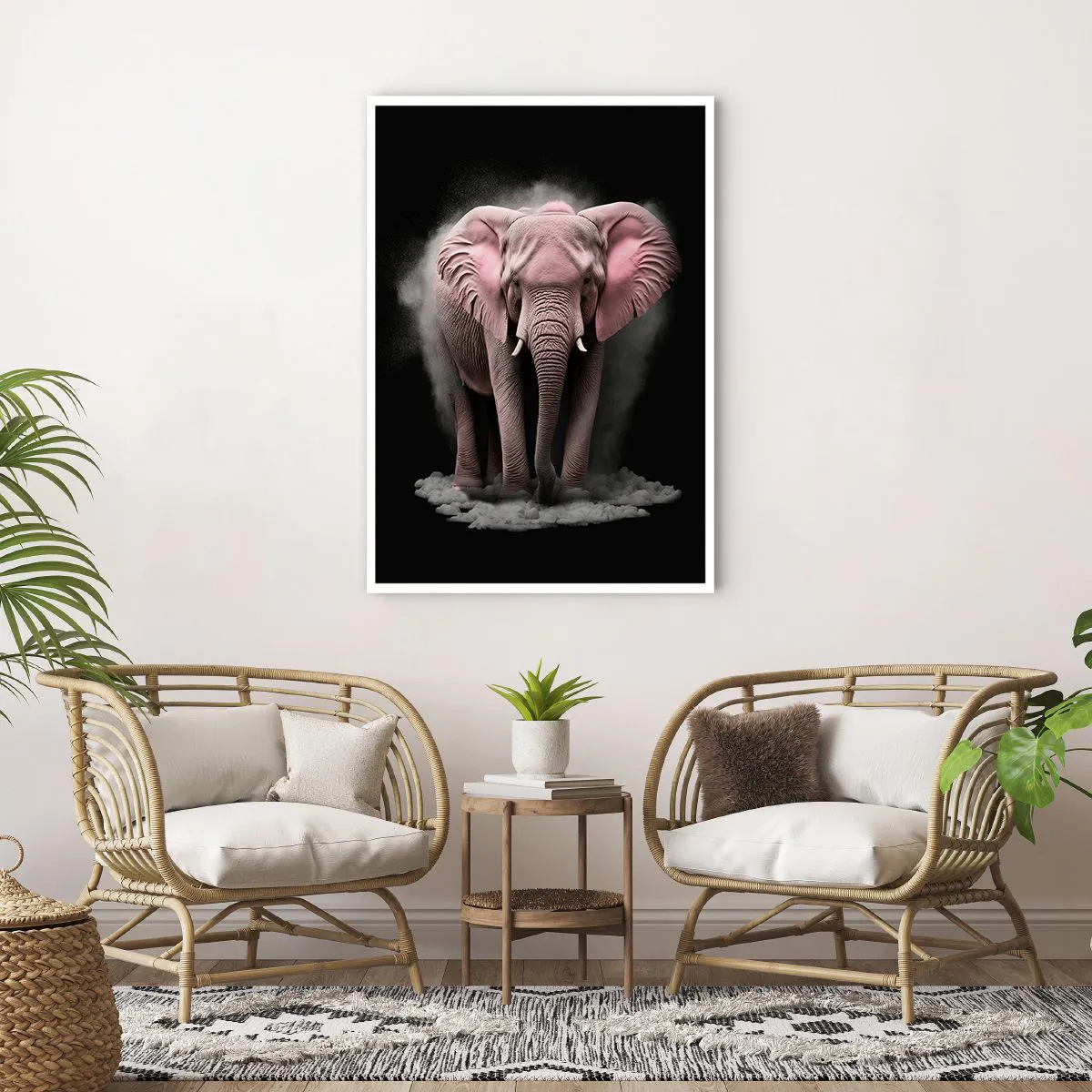 Poster - Non pensare all'elefante rosa! - 70x100 cm