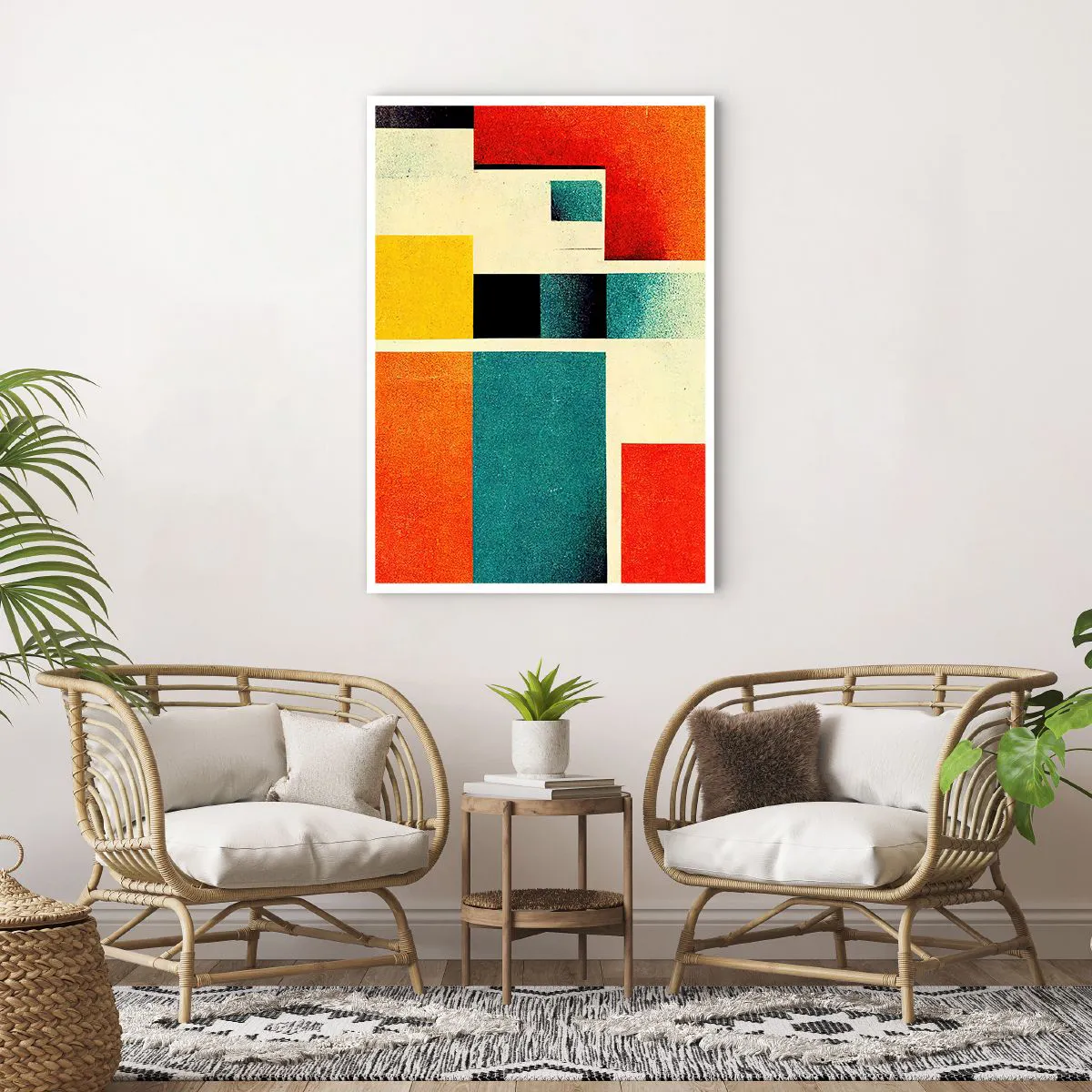 Poster - Geometric Abstract - Good Energy - 70x100 cm