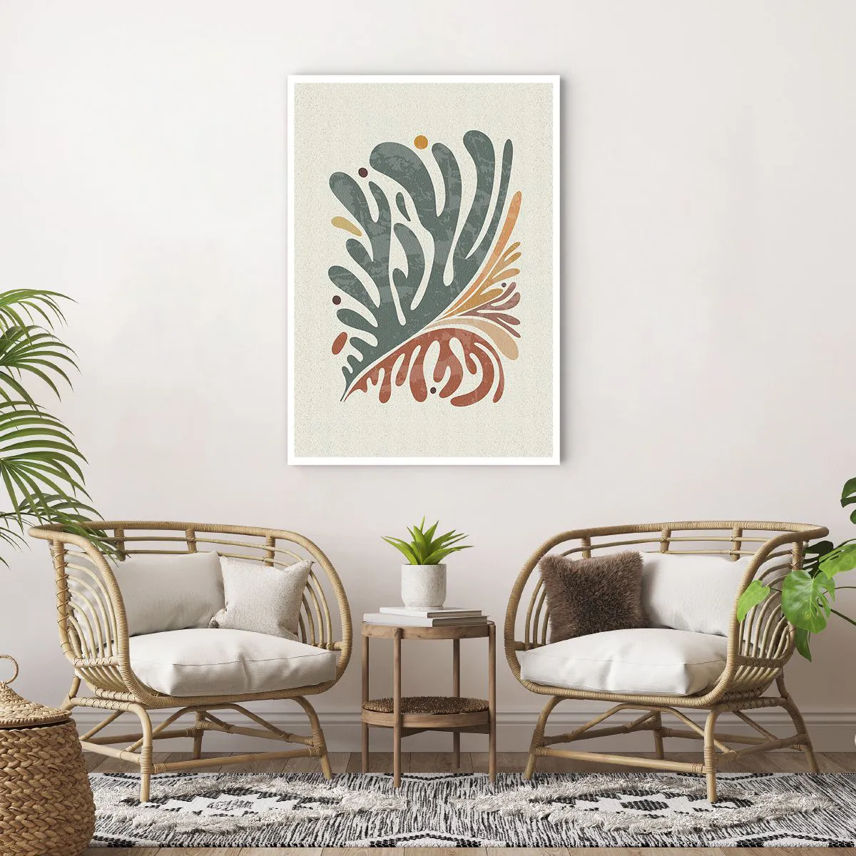 Pôster - Folha multicolorida - 70x100 cm