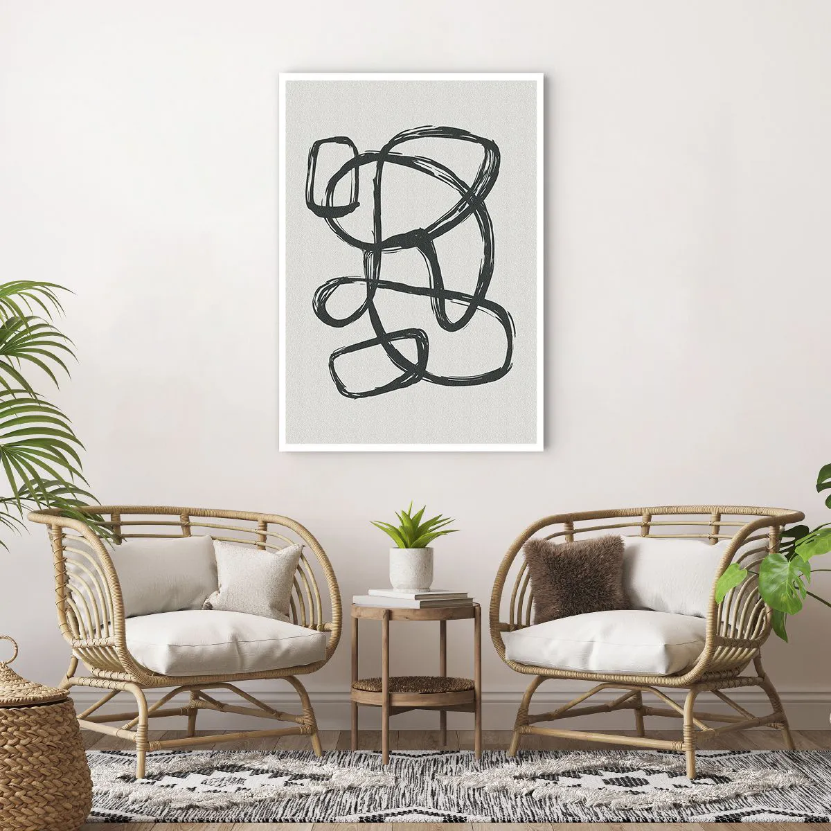 Affisch - Loopad abstraktion - 70x100 cm