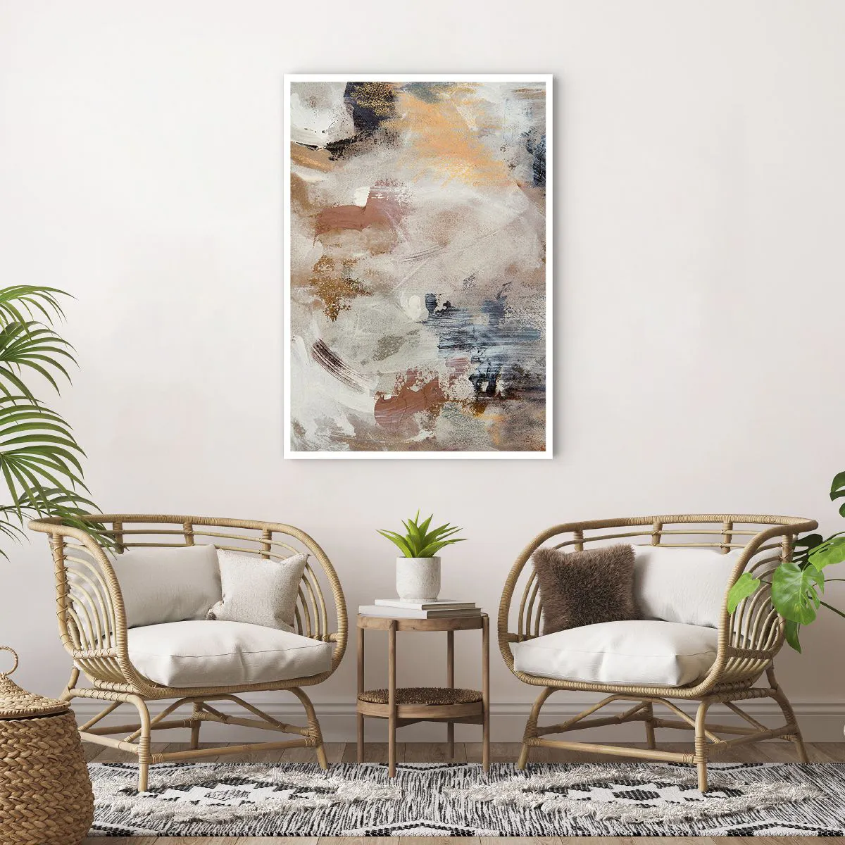 Poster - Neblige Abstraktion - 70x100 cm