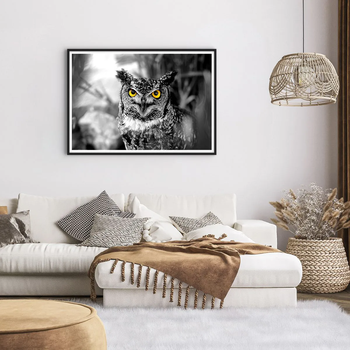 Poszter fehér keretben - Semmi sem fog elbújni - 100x70 cm