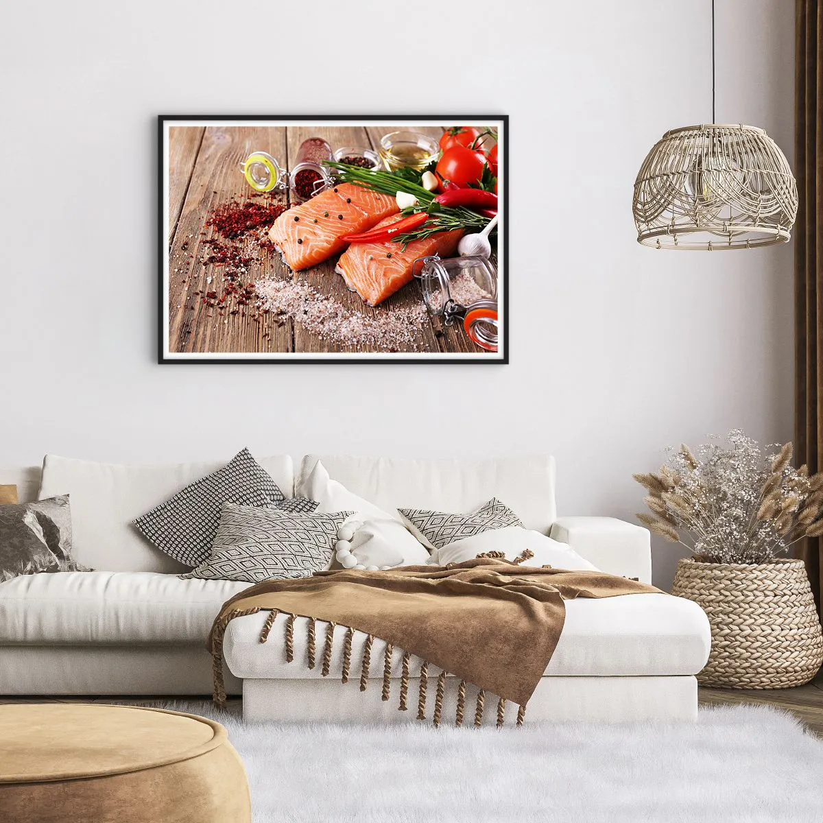 Plakát v černém rámu - Norské dobrodružství v kuchyni - 100x70 cm