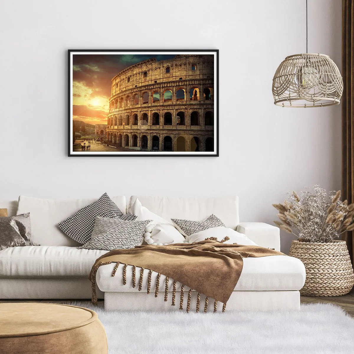 Plakat i sort ramme - Kolossalt indtryk - 100x70 cm