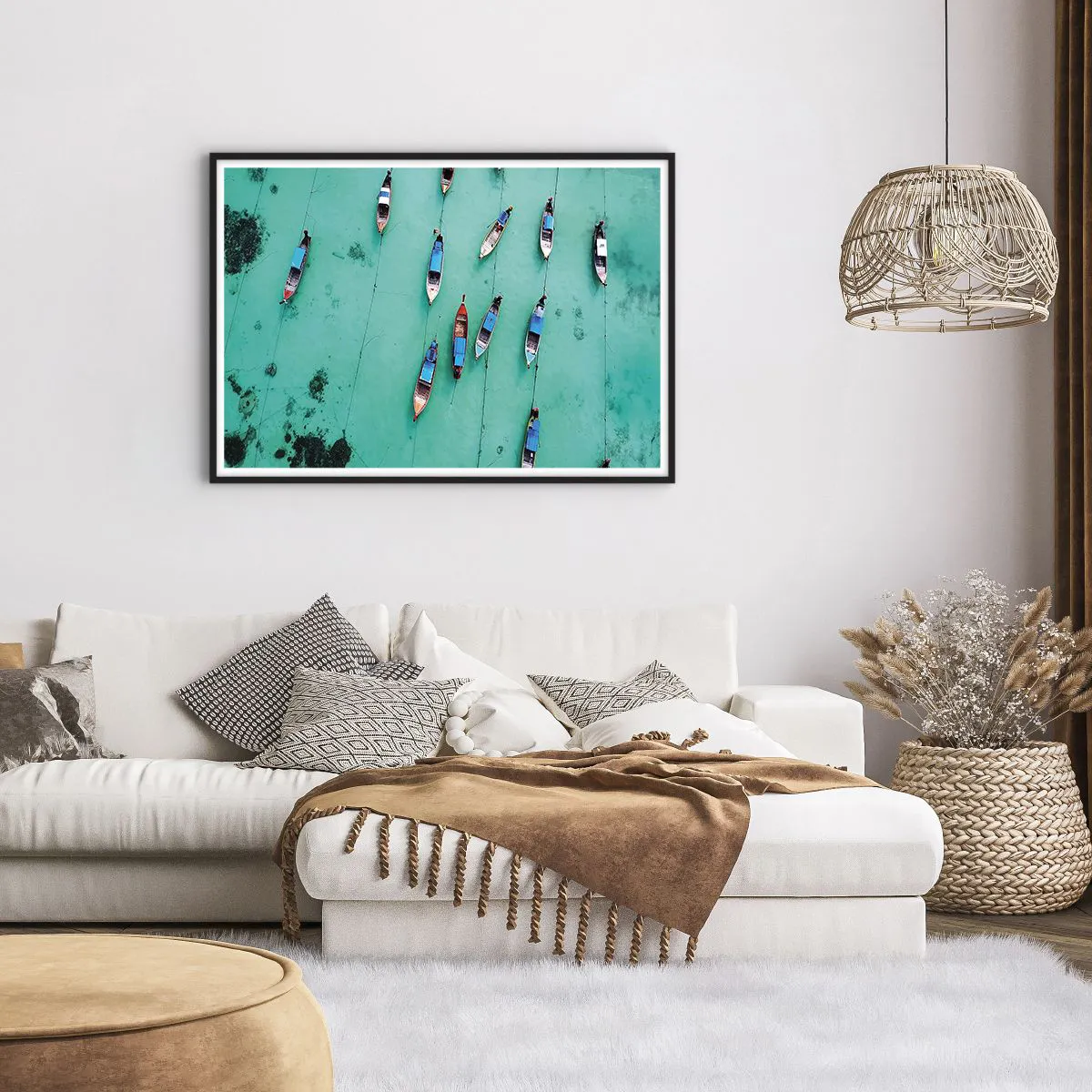 Poszter fehér keretben - Örömteli várakozásban - 100x70 cm