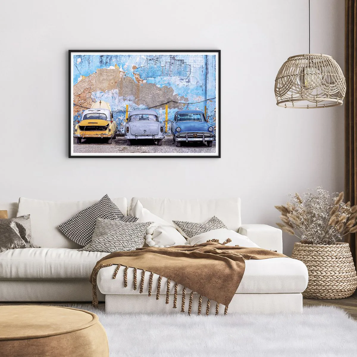 Poster in een zwarte lijst - Veteranenbijeenkomst - 100x70 cm