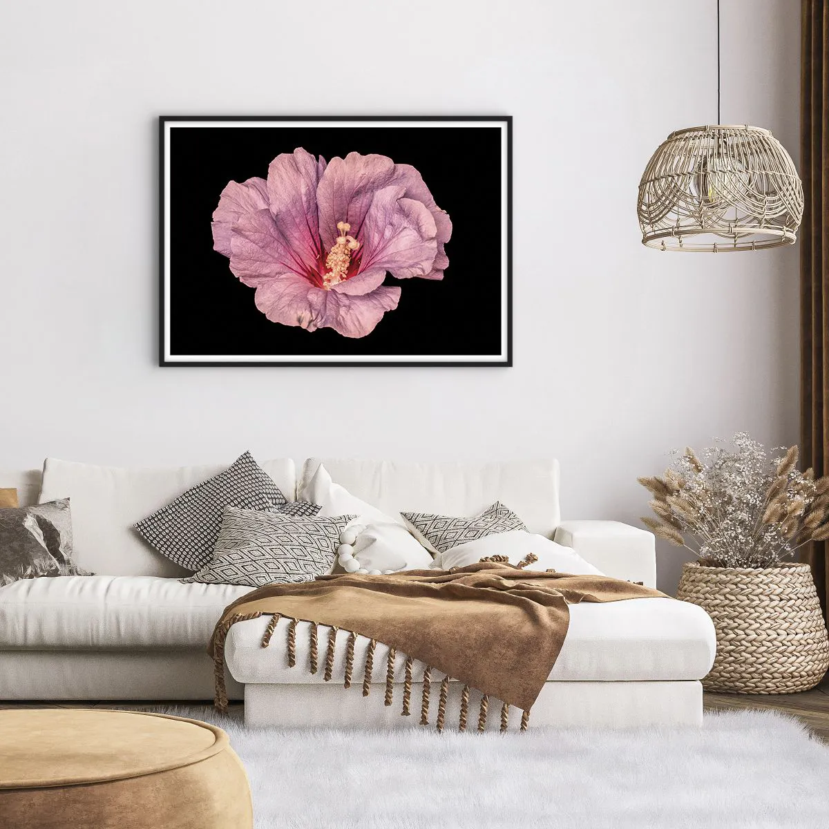 Pôster com moldura preta - Direto para o coração - 100x70 cm