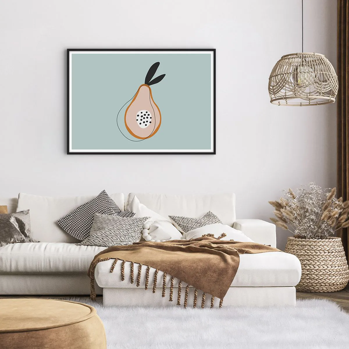 Poszter fehér keretben - Behatolás a dolgok természetébe - 100x70 cm