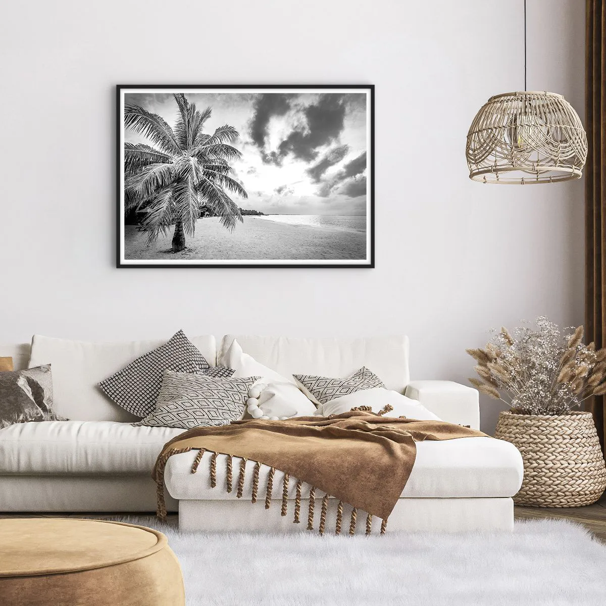 Affisch i svart ram - När du längtar efter ensamheten... - 100x70 cm